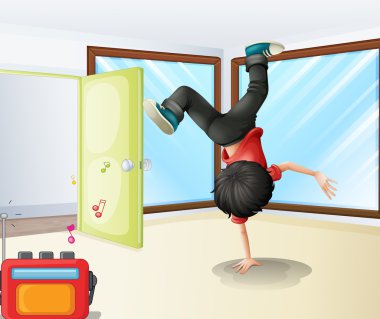 studio içinde prova genç dansçı