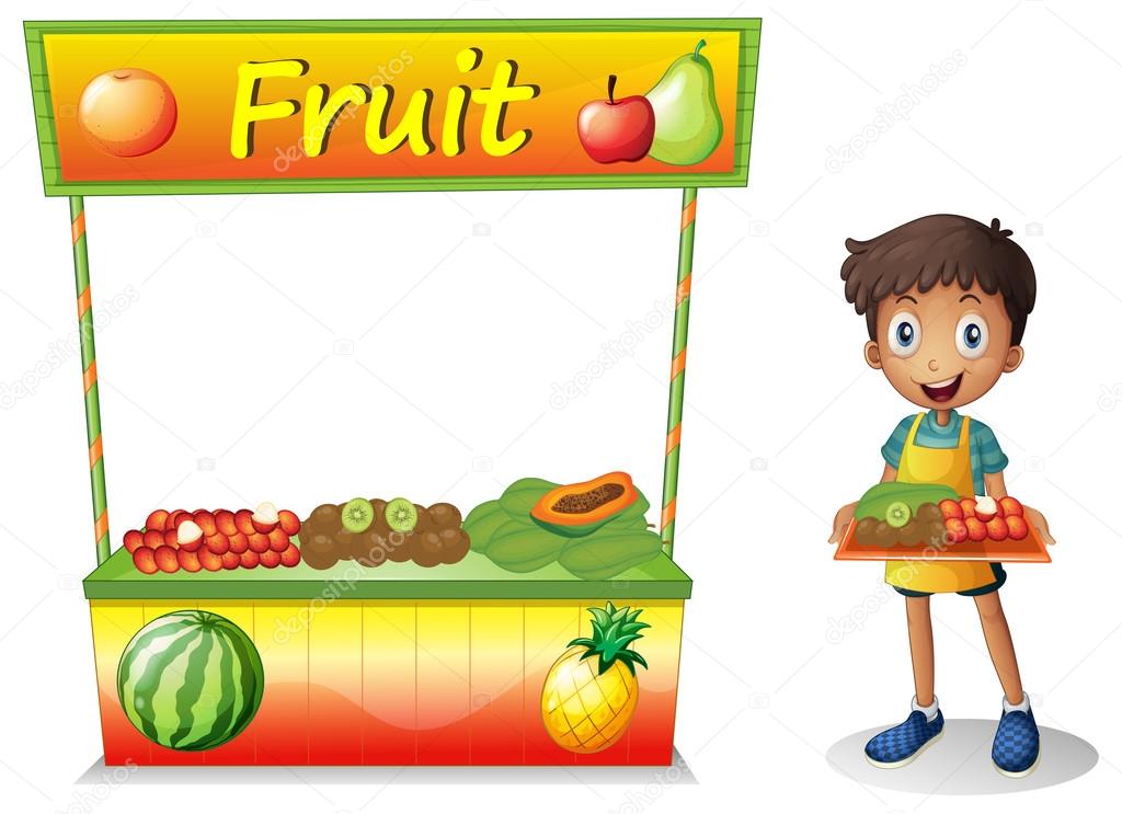 Fruit Vendor Clipart