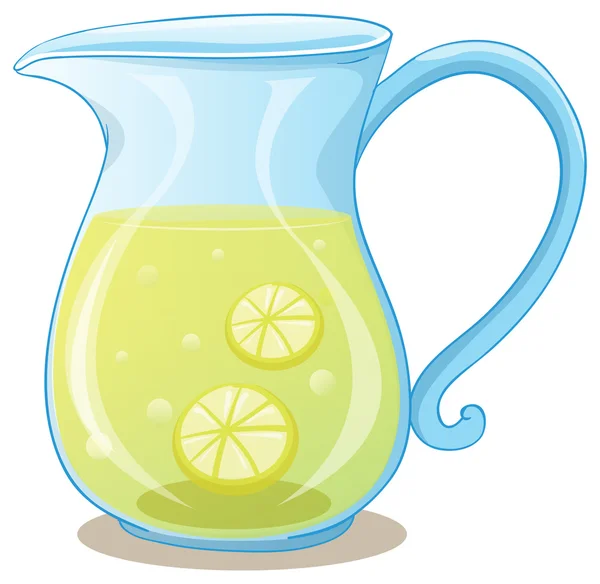 Una jarra de jugo de limón — Vector de stock