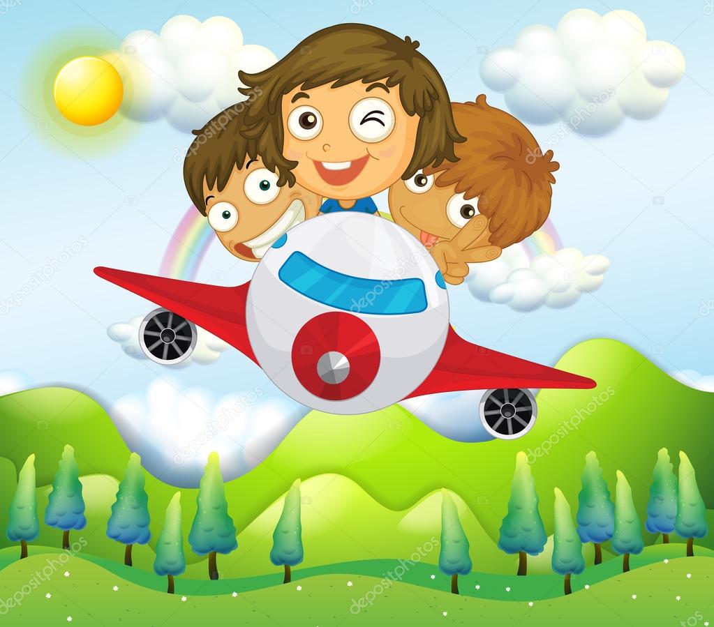 Aviones infantiles imágenes de stock de arte vectorial | Depositphotos