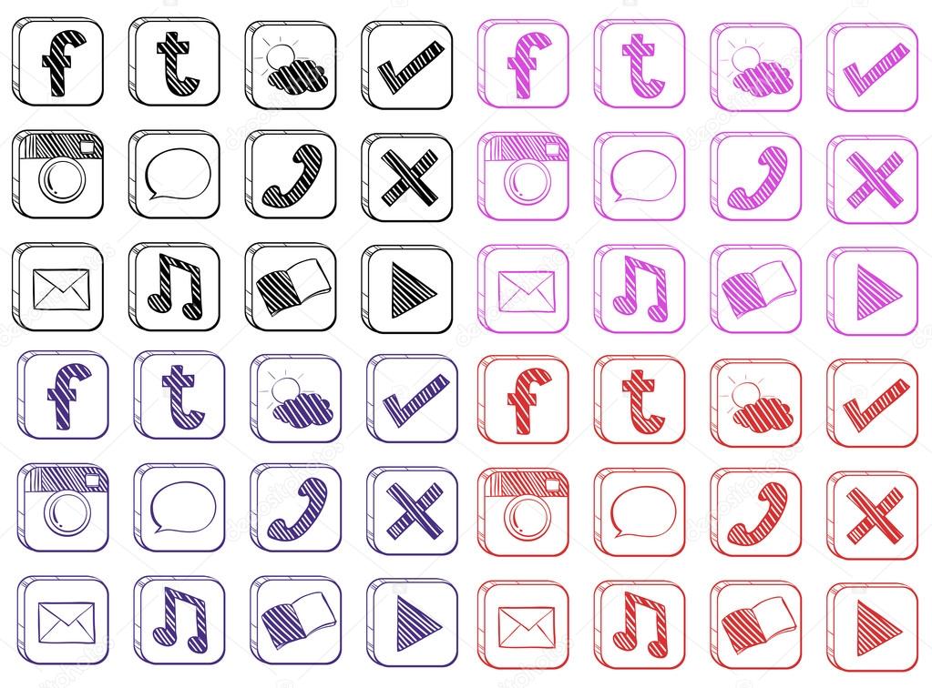 Different kinds of icons
