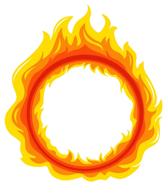 Une boule de feu — Image vectorielle