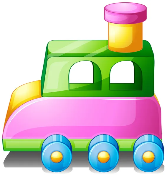 A colorful toy car — Stock Vector