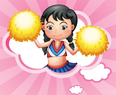 ponpon kız ile bir bulut