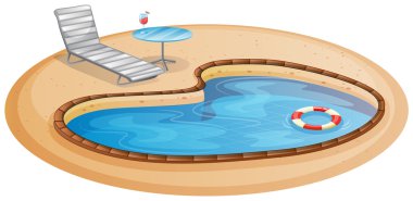 A swimming pool clipart