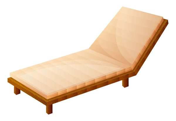 Легкая деревянная скамейка — стоковый вектор