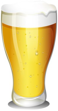 Bir bardak soğuk bira.