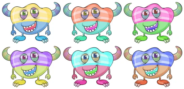 다채로운 괴물 — 스톡 벡터