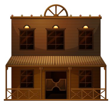 ahşap bir Meksika bar