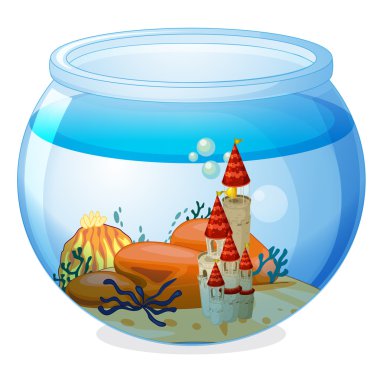 bir saray ile bir akvaryum