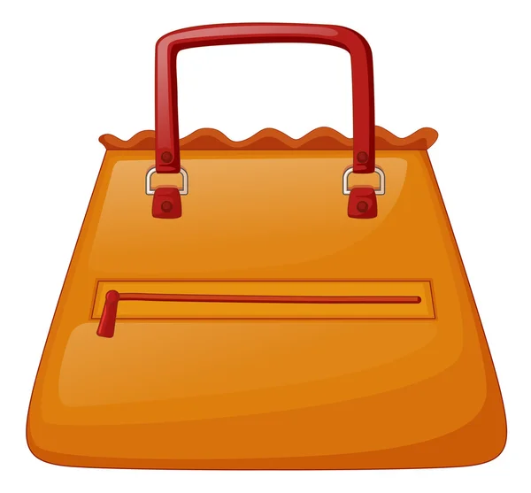 Una borsa arancione — Vettoriale Stock