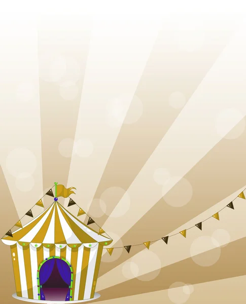 A circus tent at the carnival — Stock Vector