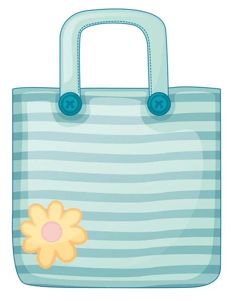 Una bolsa azul — Vector de stock