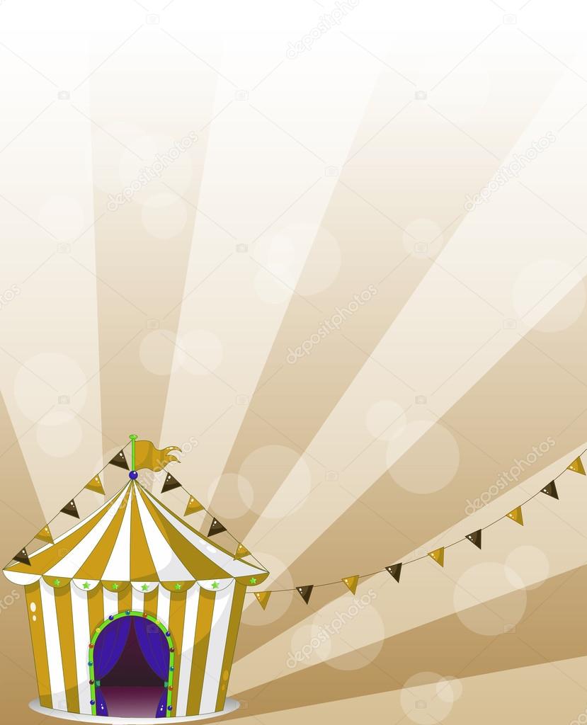A circus tent at the carnival
