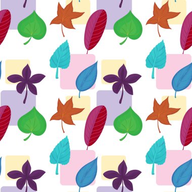 renkli yaprakları ile bir duvar kağıdı