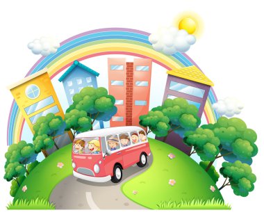 bir otobüs dolusu çocuğu