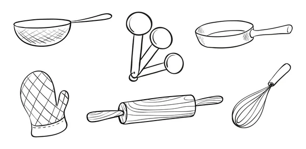 烘焙工具 — 图库矢量图片