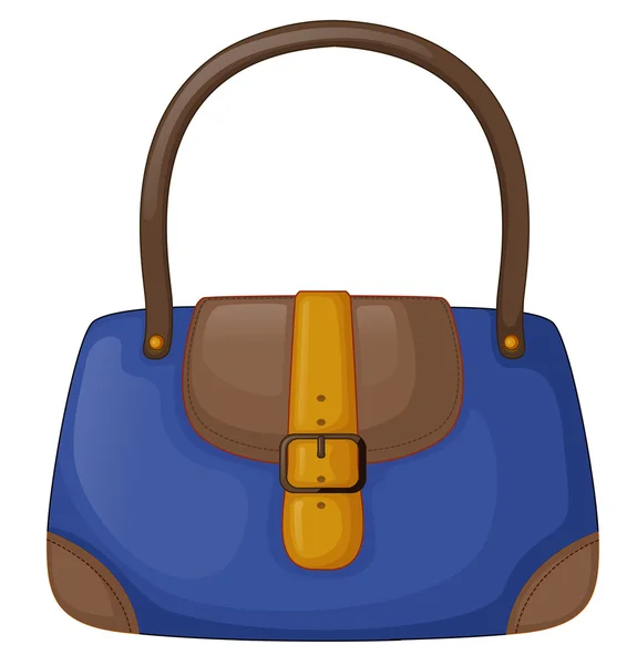 Una bolsa de oficina azul — Vector de stock