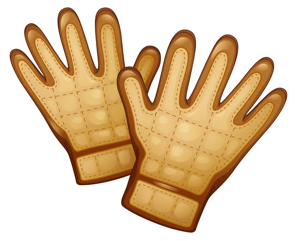 Ένα ζευγάρι δερμάτινα γάντια — Διανυσματικό Αρχείο