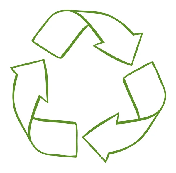 Un symbole de recyclage — Image vectorielle