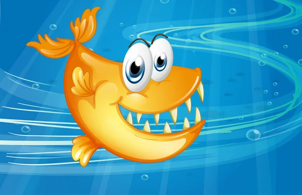 Un gros poisson orange — Image vectorielle