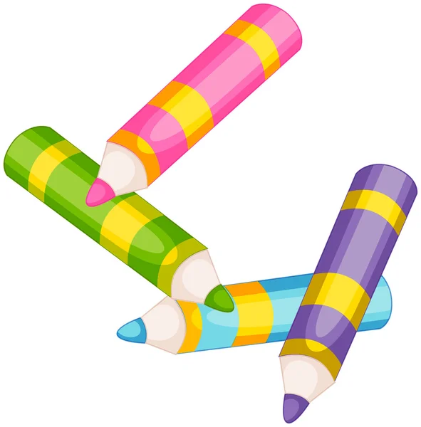 Colorful pencils — Stock Vector