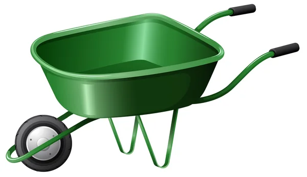 Un chariot de construction vert — Image vectorielle