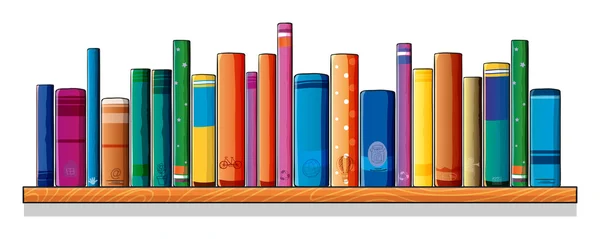 A set of different books — Stock Vector