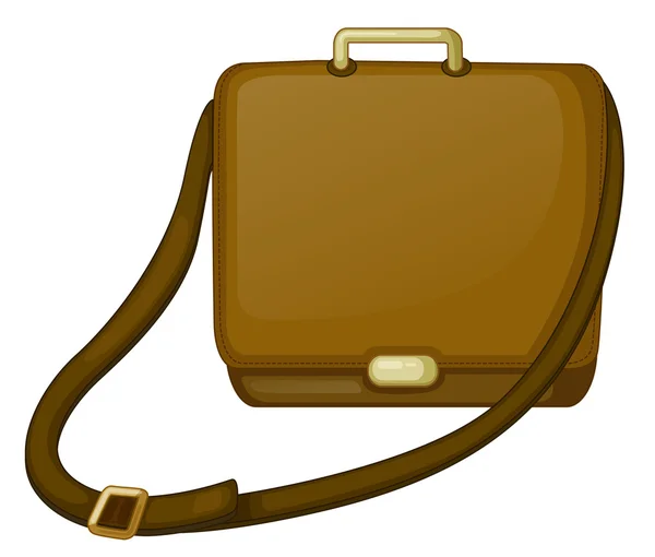 Una borsa marrone — Vettoriale Stock