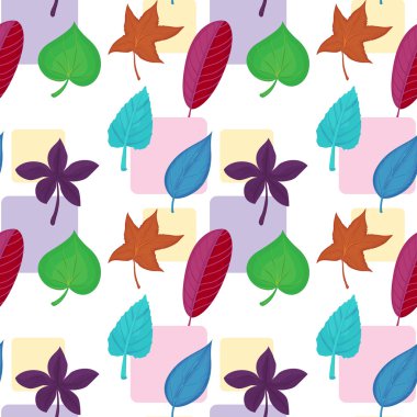 renkli yaprakları ile bir duvar kağıdı