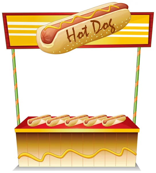 Un puesto de Hotdog — Archivo Imágenes Vectoriales