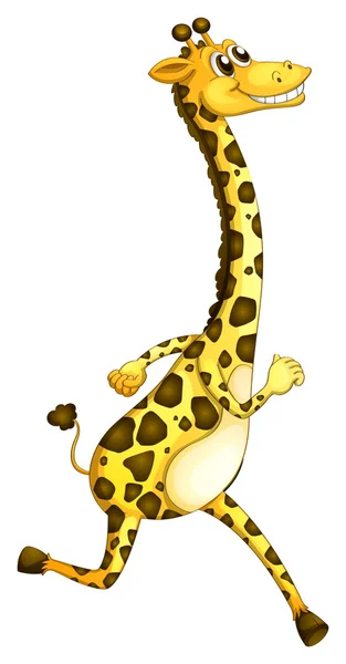 A giraffe running — Stock Vector