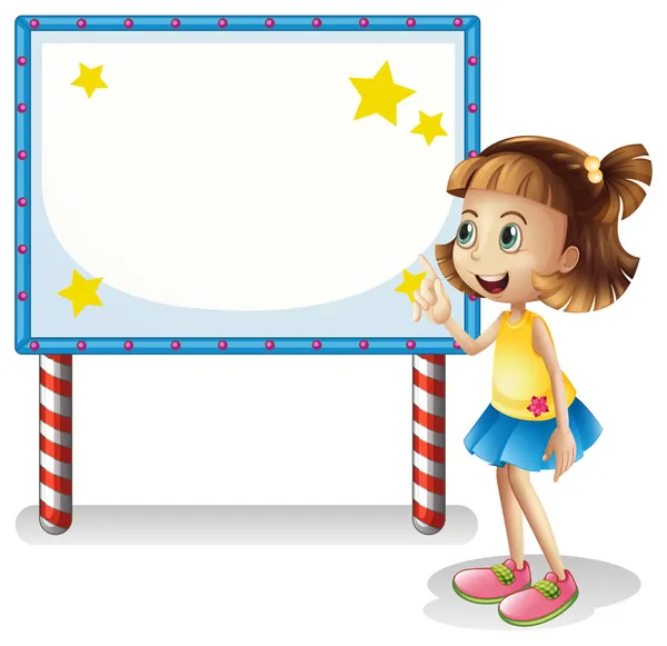 Dítě prázdná deska s série světel — Stockový vektor