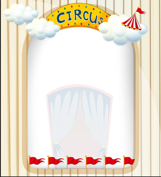 Een circus-ingang — Stockvector