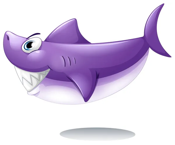 A big smiling shark — Stock Vector