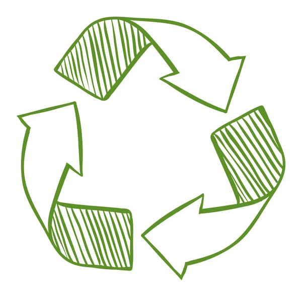 Recycle pijlen — Stockvector