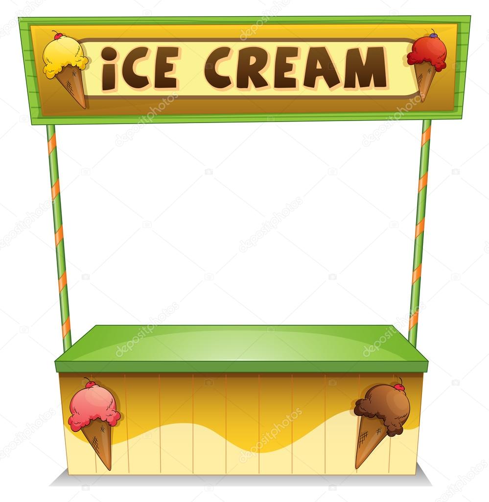 An ice cream stand