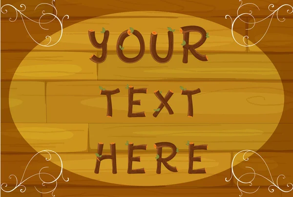 Eine Wand mit Text — Stockvektor