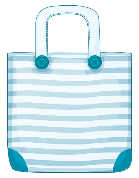 Una bolsa de mano azul — Vector de stock