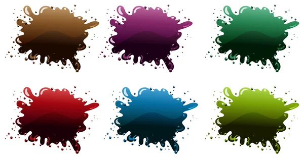 Diferentes cores de tinta — Vetor de Stock