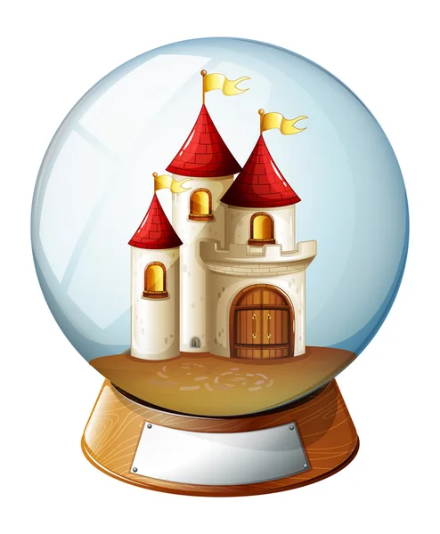 A dome with a castle — Stock Vector