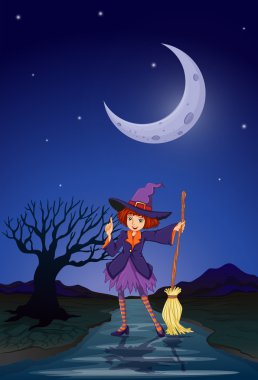gece yarısı yola, cadı