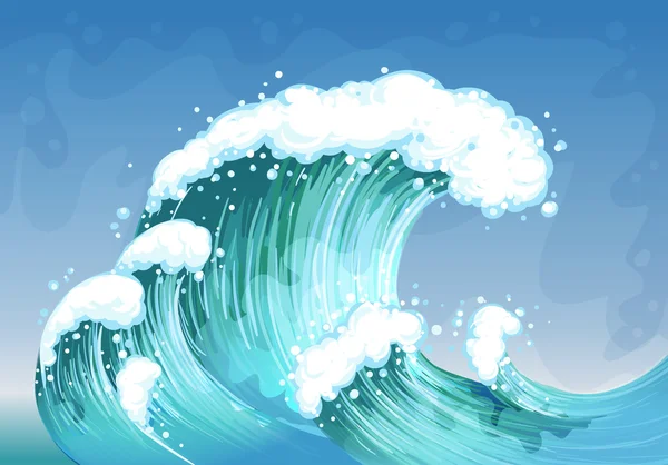非常に大きな波 — ストックベクタ