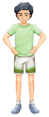 yakışıklı bir adam ayakta