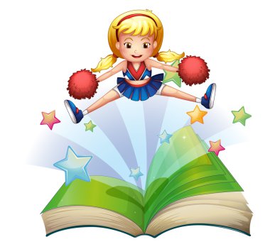 bir kitap dans cheerdancer bir görüntü