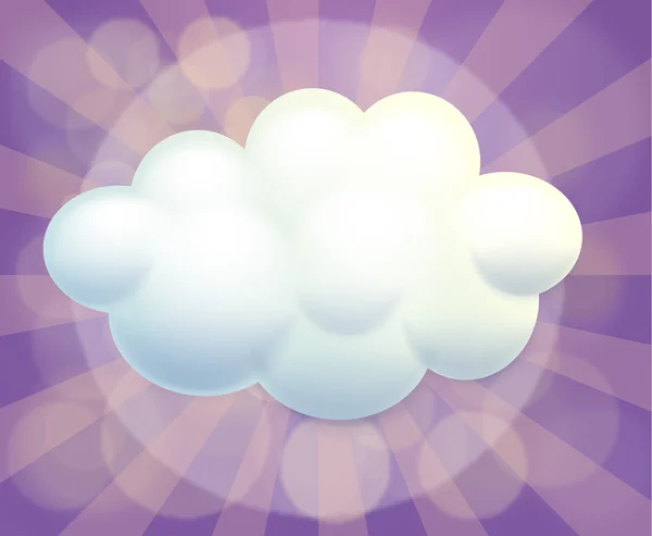 Un modèle de cloud vide — Image vectorielle