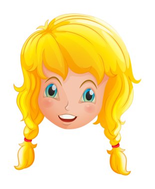 gülümseyen bir kızın yüzü