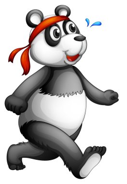 çalışan bir panda