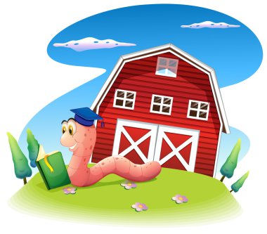 bir solucan Hill ile bir barnhouse okuma