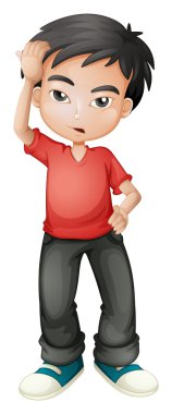 stresli, genç bir adam